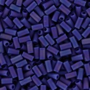 Miyuki Bugle 3mm Beads Matte opaque cobalt ab BGL1-414FR